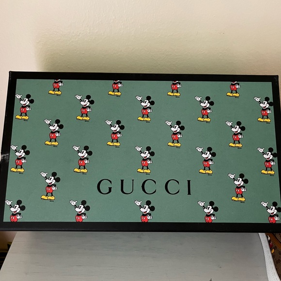 NIB Gucci Men’s Mickey Mouse GG Supreme Slip On Loafer Shoe Size 9G US 9.5. - Picture 14 of 14